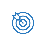 Arrow on a target icon