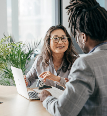 Business people in discussion