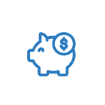 Piggy bank savings icon